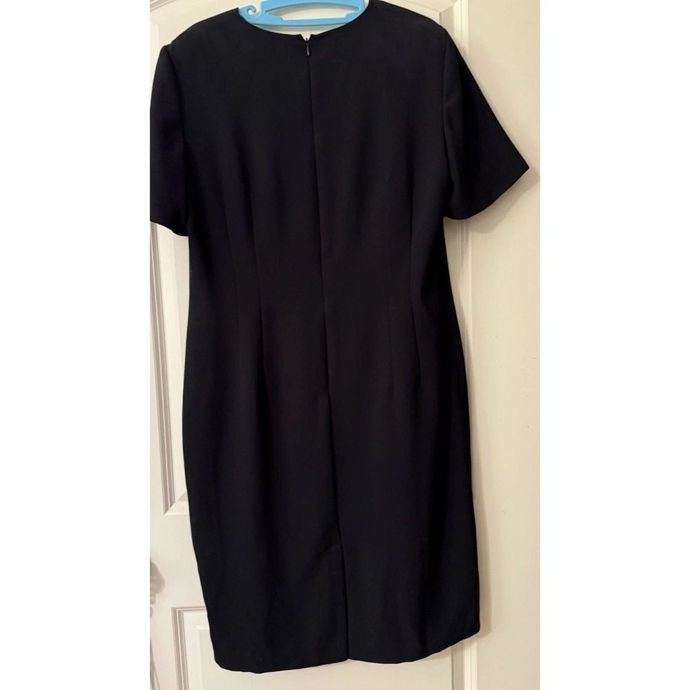 Worthington Black Timeless Classic Dress Career Executive Polished SZ 16 - Picture 4 of 7
